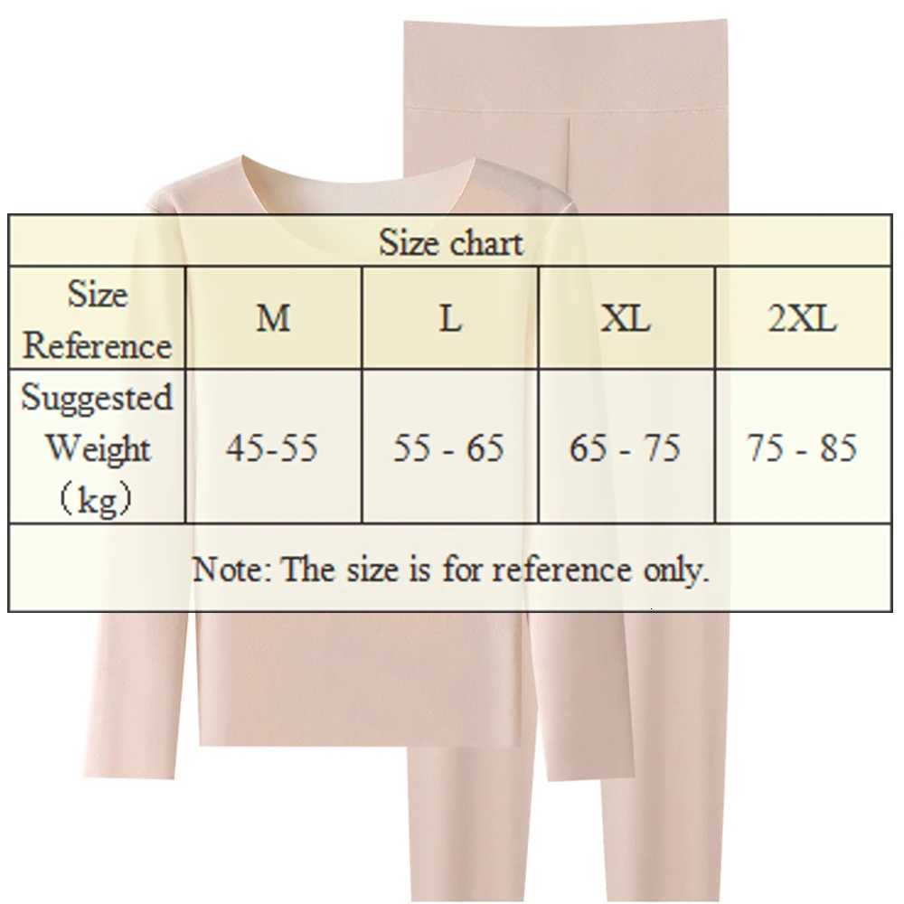 Thermal Underwear For Women Crew Neck Slim Homewear Seamless Thick Long Sleeve Bottoming Top Long Johns Womens Underwear SetT251020