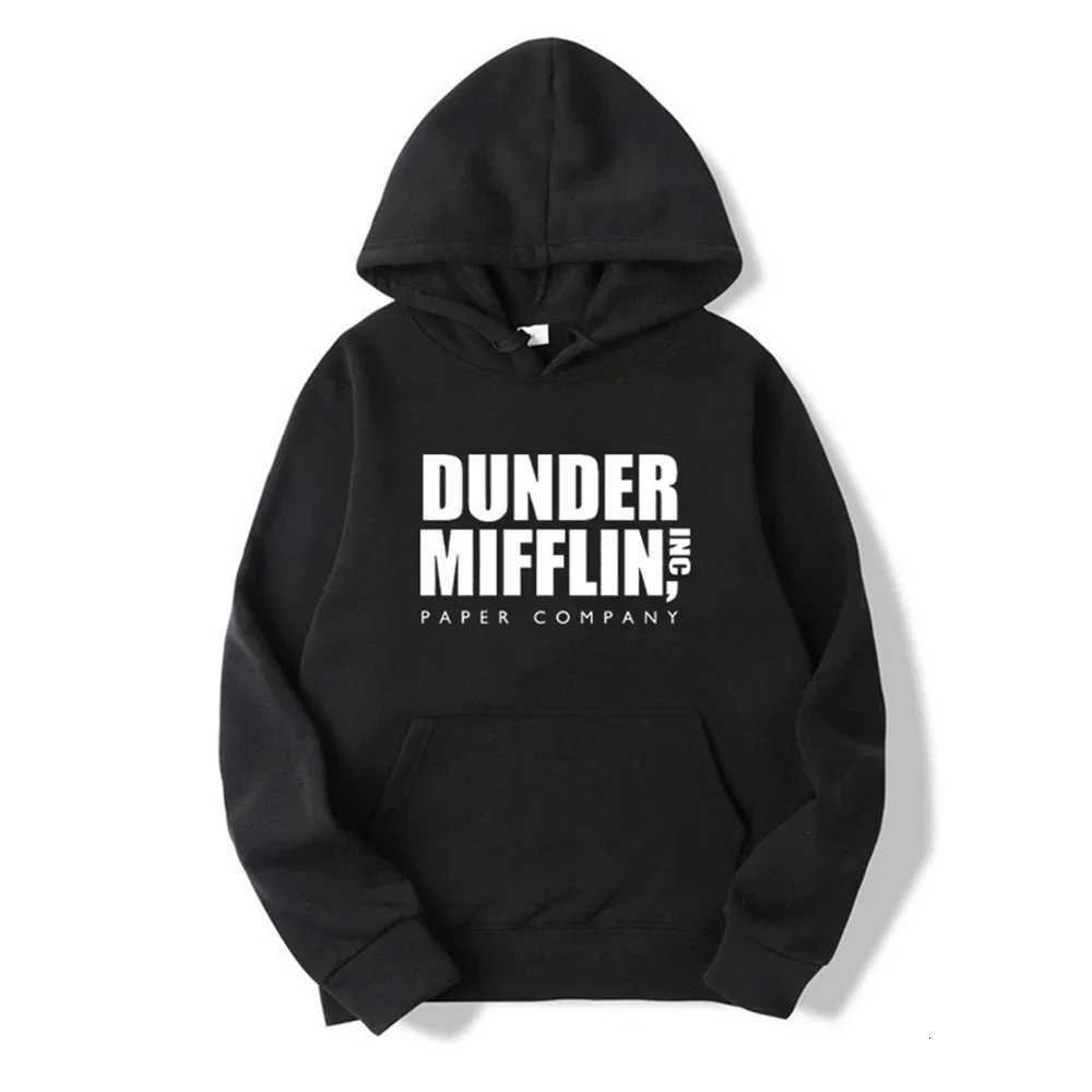 The Office Dunder Mufflin INC Paper Hoodie Dwight Schrute Sweatshirt Men Women Hoodies Casual Pullover Hooded Sweater W251020