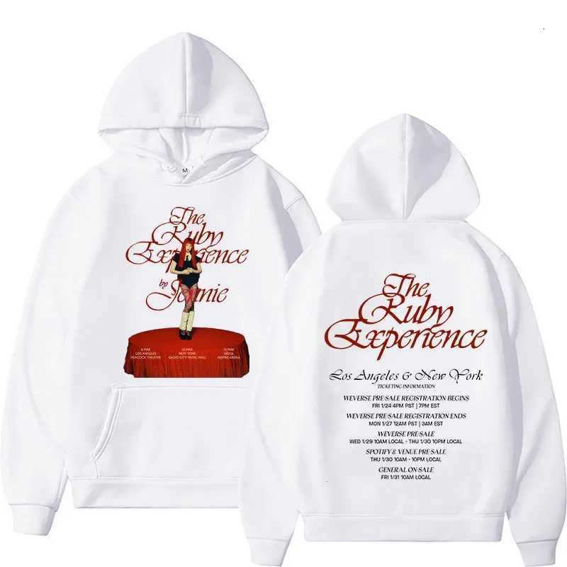 The Ruby Experience By JENNIE Hoodies Men Women Cartoon Character Music Singer Harajuku Longsleeve Spring Autumn Sweatshirt Top W251020
