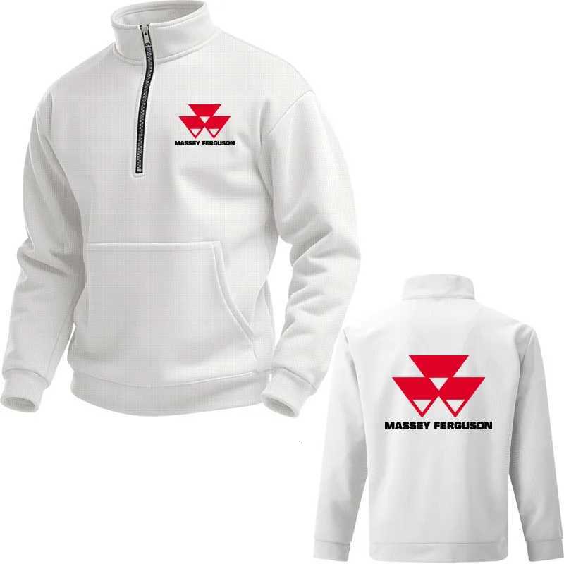 2025 Mens Massey Ferguson Printed Hoodies Autumn stand collar Sweatshirts Flce cotton Clothing Pullover Euro Size Sweatshirts C251020