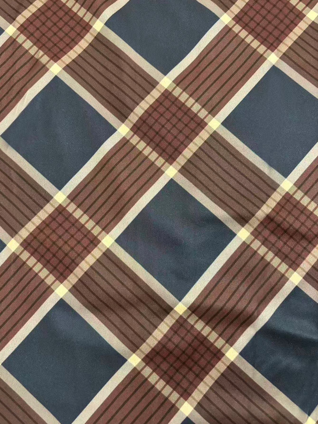 Women's Summer New Elegant Plaid Printed Midi Skirt, Versatile Milk Silk Casual Skirt (S-XXL, Mixed Color)-CF43615