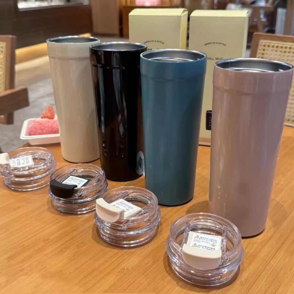 550ML New SME G Off Brage Cup Travel Portable Drinking Cup Stainless Steel Vacuum Car Leak proof Handle Coffee Vacuum Cup Y251020