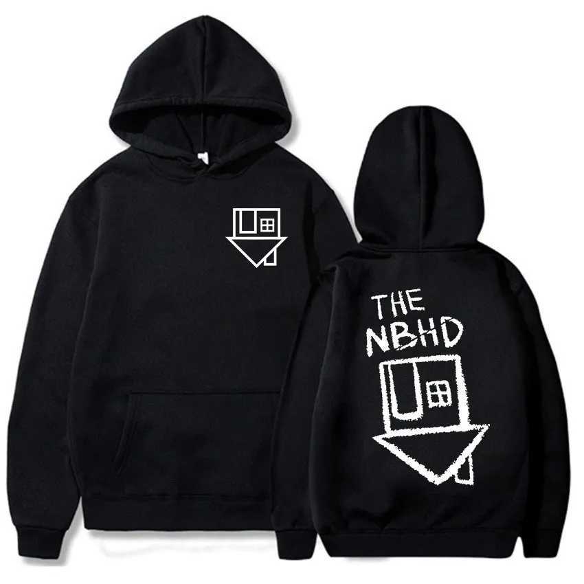 2025women and Men Clothes The Neighbourhood Band Printing Sweatshirts Unisex Streetwear Winter Soft Comfortable Hooded Pullovers W251020