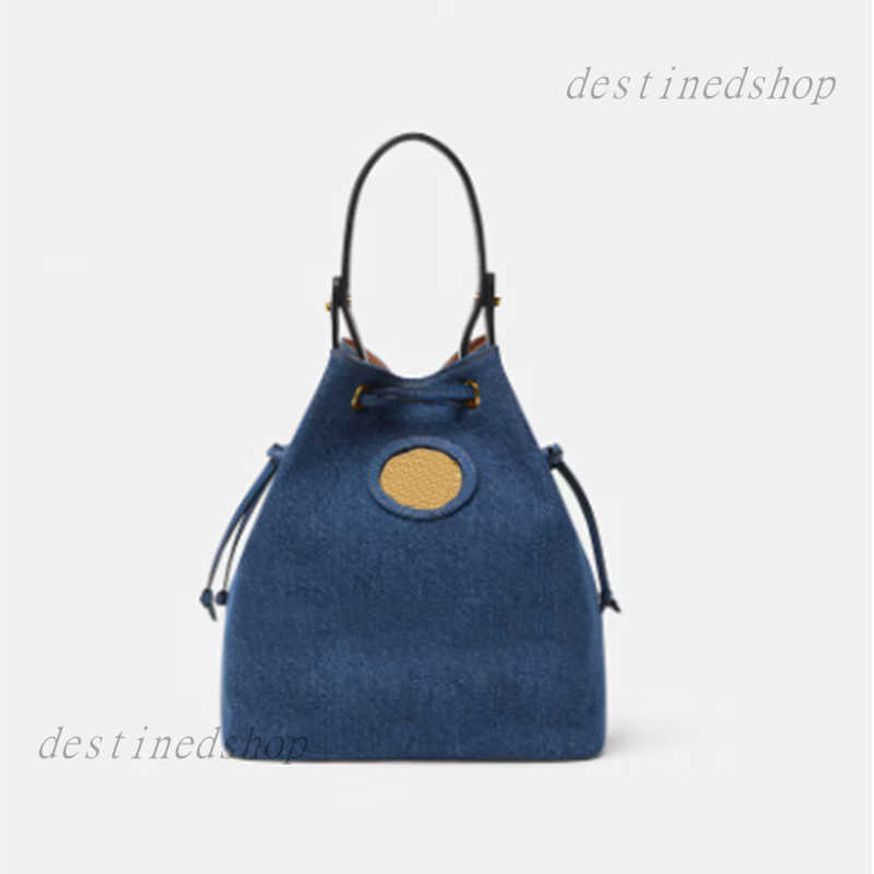 LA MEDUSA DENIM BUCKET BAG Designer women crossbody bag lady shoulder bag women handbag bucket bag