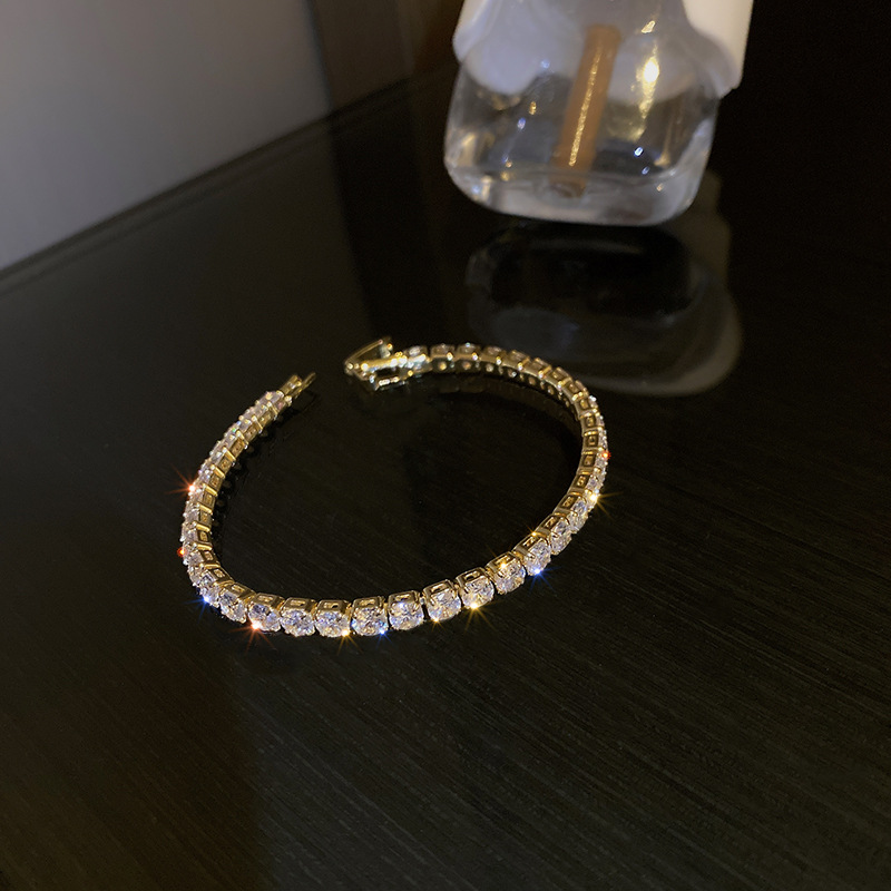 Fashion Simple Personality Spring New Geometric Zircon Bracelet Internet Celebrity Temperament Design Sense Jewelry - view 6