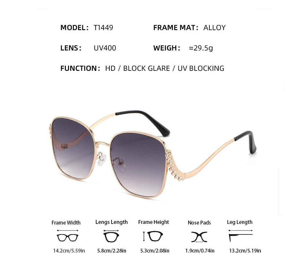 Designer Sunglasses For Women Men Oversized Sunglasses Fashion Classic Polarized Sunglasses Luxury Goggle Pilot PC Frame Oversized UV400 Eyewear KP855
