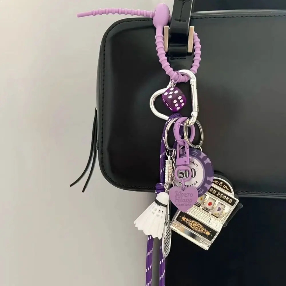 Couple Bag Hanging Keychain Phone Pendant Keyring Creative Woven Rope Metal Bag Accessories Handbag Gift Men Women Jewelry 251017