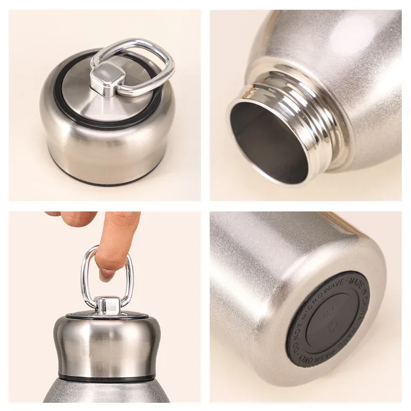 300ML Stainless Steel Pocket Cup Travel Thermal Coffee Mug Mini Thermos Vacuum Flask Insulated Cup Sport Water Bottle
