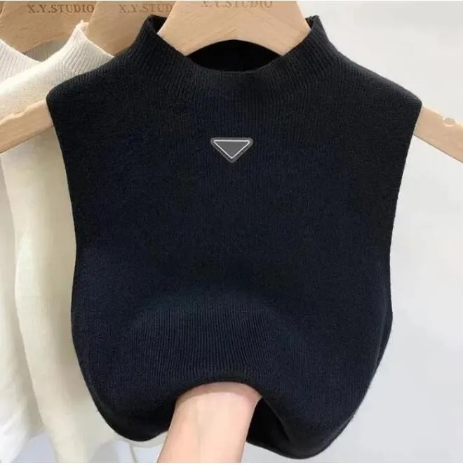 Designer Womens T-Shirt Sweater Women Vests Sweaters Spring Fall Loose Letter Round Neck Pullover Knit Waistcoats Sleeveless Vest Top Waistcoat Jumper Woman