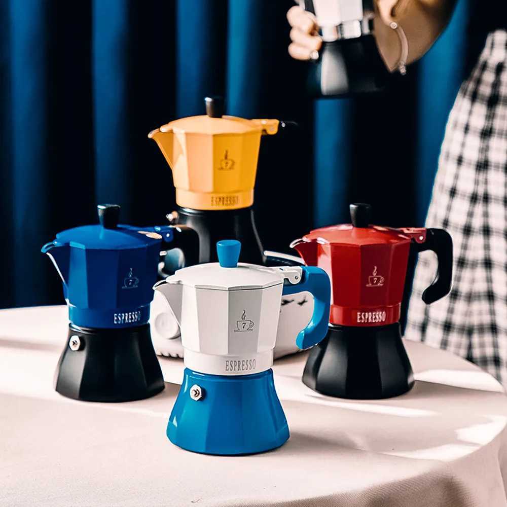 ic Italian Coffeeware Vintage Handle resso Maker Moka Pot Coffee Brewing Tools Cafetera 150300ml Cafe Accessories Set Y251020