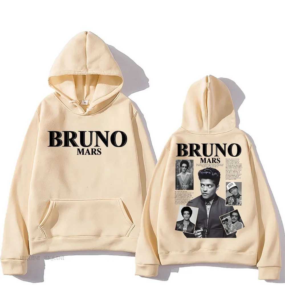 Bruno Mars Hooded Streetwear Women Goth Y2k Clothes Fleece Sweatshirt for AutumnWinter Hip Hop Clothing Sudaderas Retro Hoody W251020