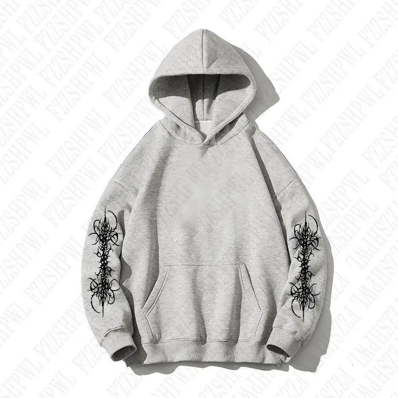 Y2K Zip up hoodie Rock Goth Harajuku Graphic Print Casual Zipper Hoodie sweatshirt Vintage Punk High street Hiphop Clothes Loose 251013