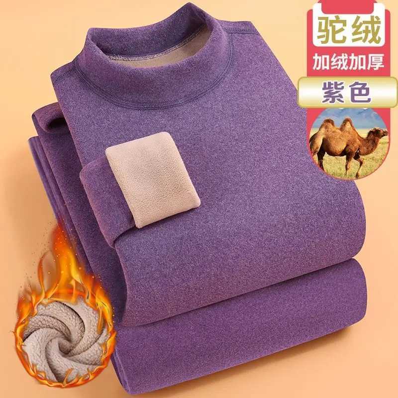 Thickened and Fleece Winter Thermal Underwear Sets Women Lambs Wool Long Johns Heavyweight Skinfriendly Keep Warm Pajamas SuitT251020