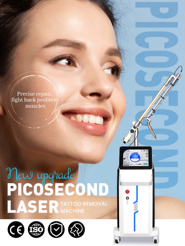 Pico Machine Picosecond 532nm 755nm 1064nm Tattoo Removal Skin Whitening Remove Freckle Removal Beauty Machine
