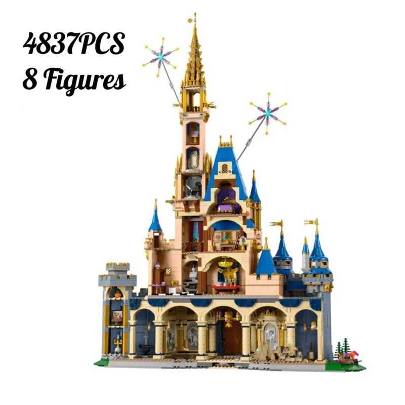 4837pcs Creative Princess Castle Birthday and Valentines Day Gift Cinderella Castle Girls Asse mbling Toy Living Room Ornament Z251018