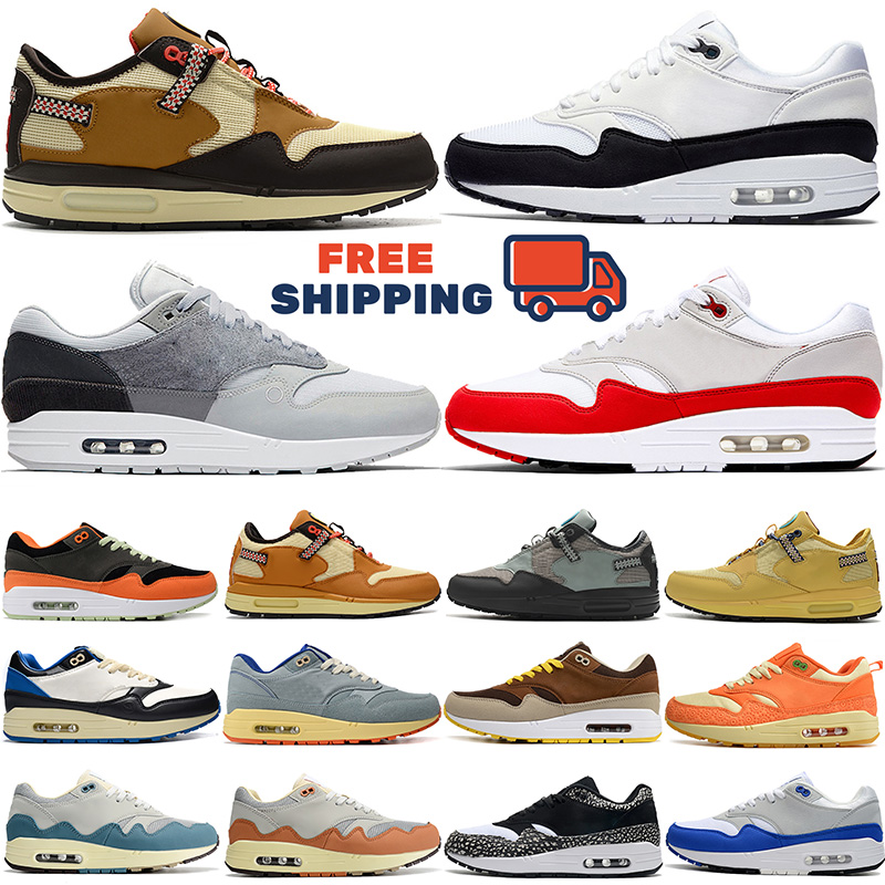 Free Shipping airmac 1 designer running shoes men women 87 classic sneakers black brown white blue orange pink red yellow indoor outdoor sports trainers