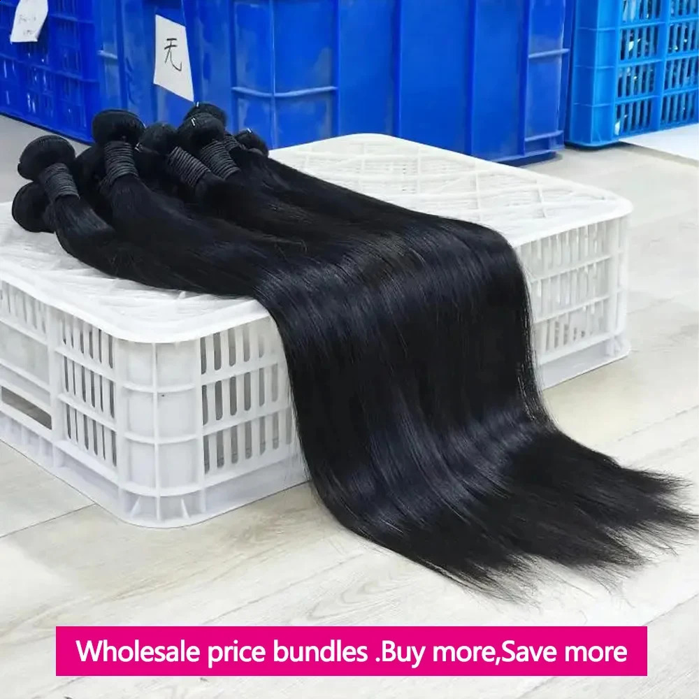 12A Straight Human Hair Bundles 100 Human Hair 32 Inch Bundles Human Hair Extensions Burmese Raw Bundles 35 Days Delivery 251018