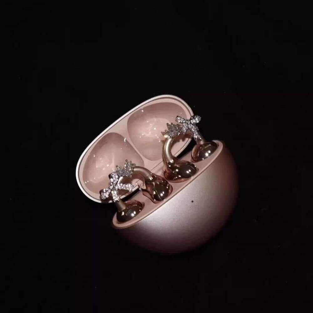 Niche Design Sense Light High-end Inlaid Zircon Bowknot Earphone Fashionable Elegant Versatile Ear Clip Accessory