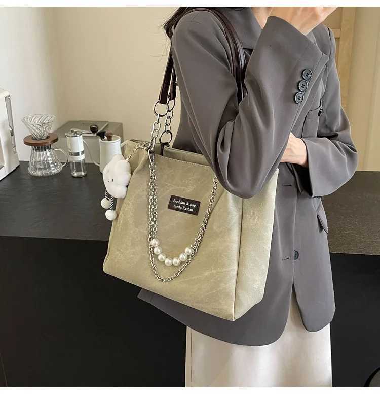 New Stylish Shoulder Bag High Quality Versatile Large Capacity Tote Bag Women Casual Minimalist Handbag Korean Popular BagsT251020