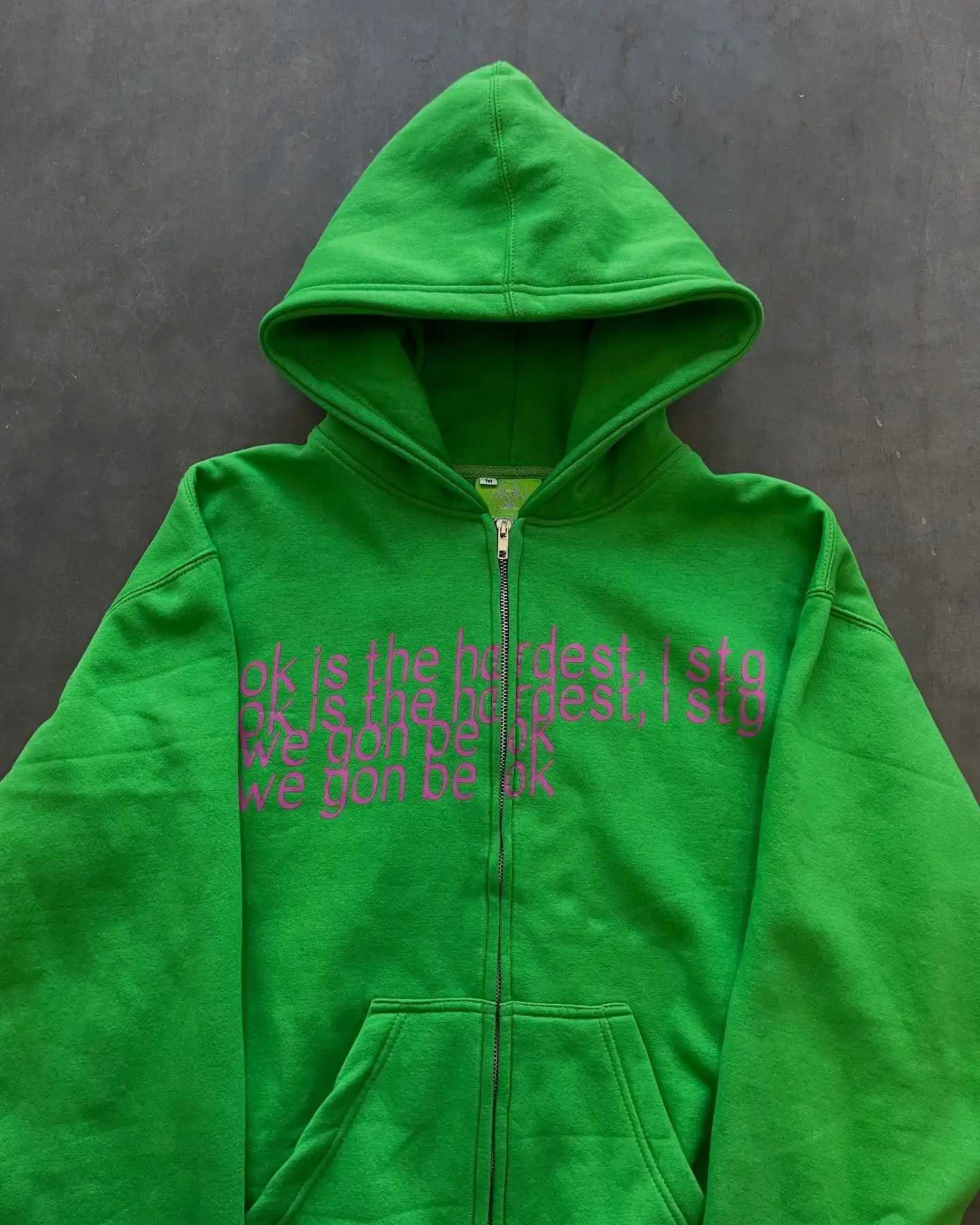 Harajuku Letter Hip Hop Casual Streetwear Sweatshirt Hoodies Women Y2k Clothes Tops Goth Grunge Oversized Hoodie Men Clothing W251020