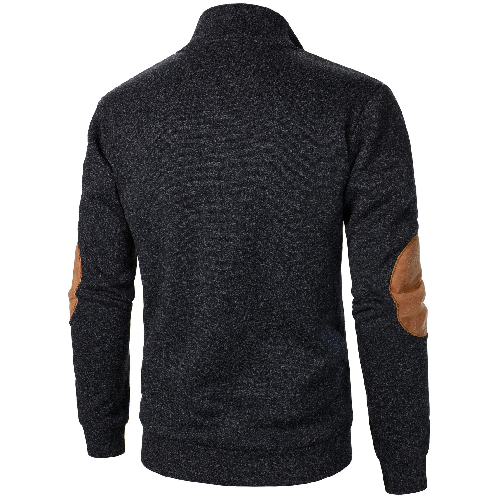 Autumn and winter mens stand collar long sleeve casual knitted sweater top 251015