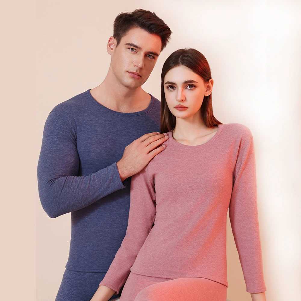Winter Womens Thermal Underwear Lingerie Set Thermal Clothing Woman For Cold Long Sleeve Top Warm Pants Leggings Two Piece SetsT251020