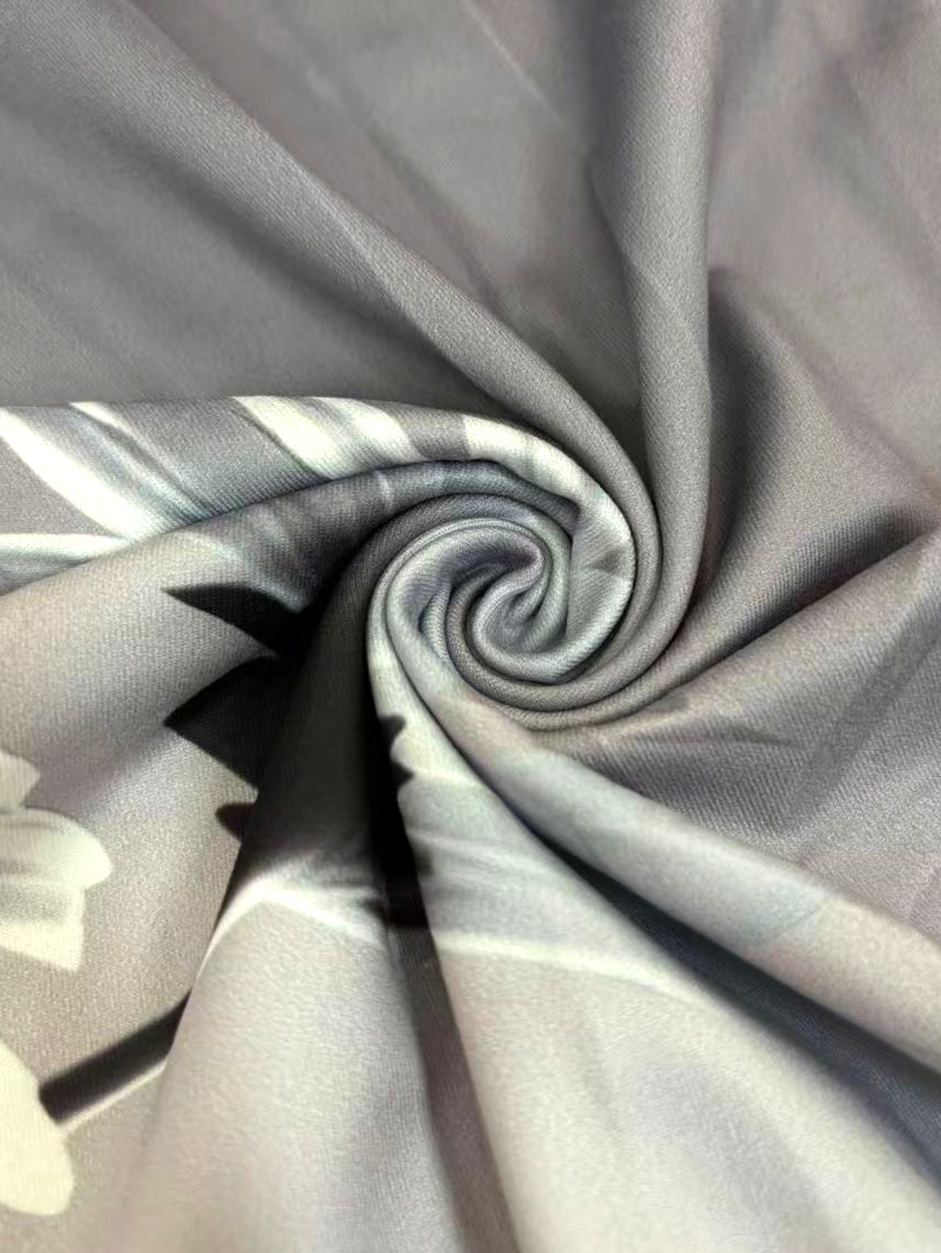 Women's Autumn & Winter New Fashion Floral Printed Casual Pants with Pockets, Milk Silk Elegant Wide-Leg Trousers -CF43761