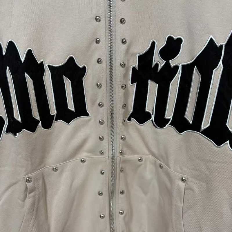 Mens Clothing MIXED EMOTION Hoodie Autumn Winter High Quty Letter Print Cardigan New Red Hooded Sweatshirt Tops C251020