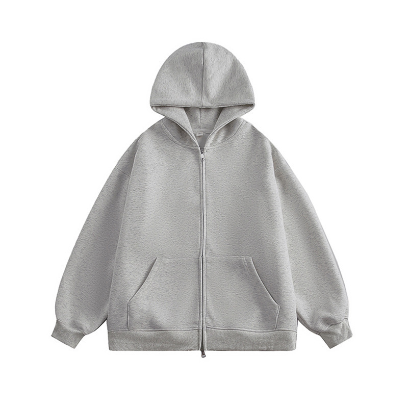 460G Heavyweight Cross-border Double Zipper Hooded Designer Hoodie Jacket Tracksuit Men Polo Veste Coat Cardigan Sweatshirt Trendy Brand High-end Feel