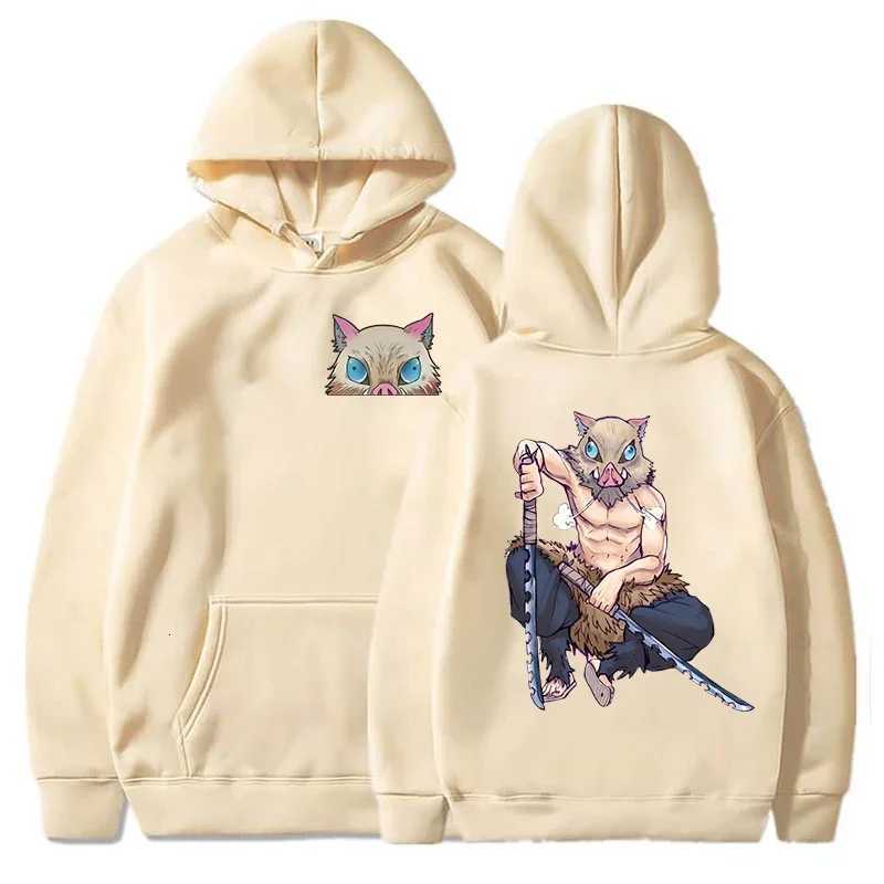 New Anime Hashibira Inosuke Printed Pullover Fashion Women Men Long Sleeve Casual Hooded Personality Sweatshirt W251020