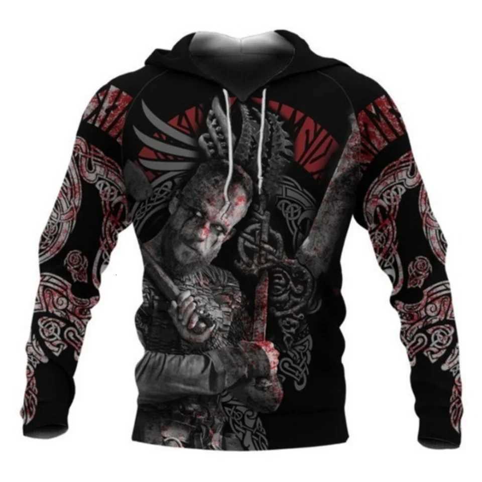 Nordic Pirates Hoodie For Men Street Hip Hop Vintage Clothes Autumn and Winter Casual Sweatshirts Fashion Oversized Hooded Shirt W251020