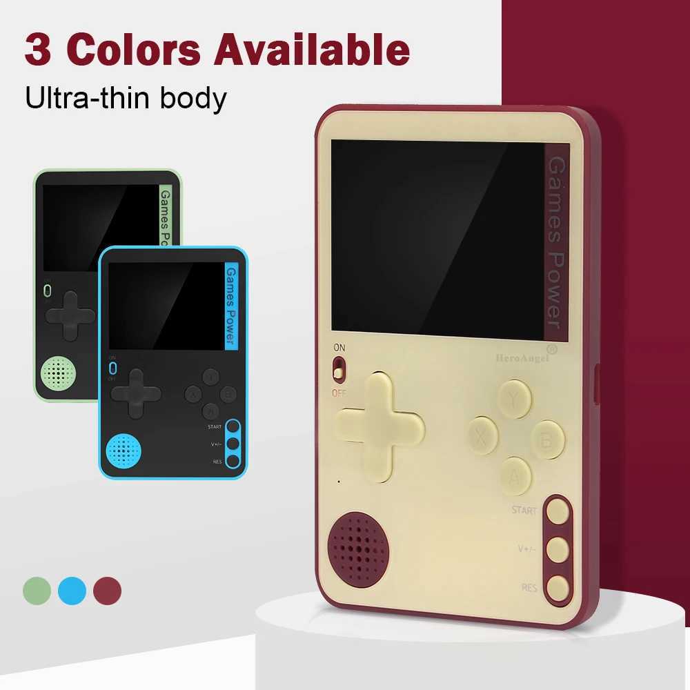 K10 Ultrathin Handheld Game Console 24inch Color Screen Handheld Game Console with 500 Retro Games 400mAh Rechargeable Battery J251120