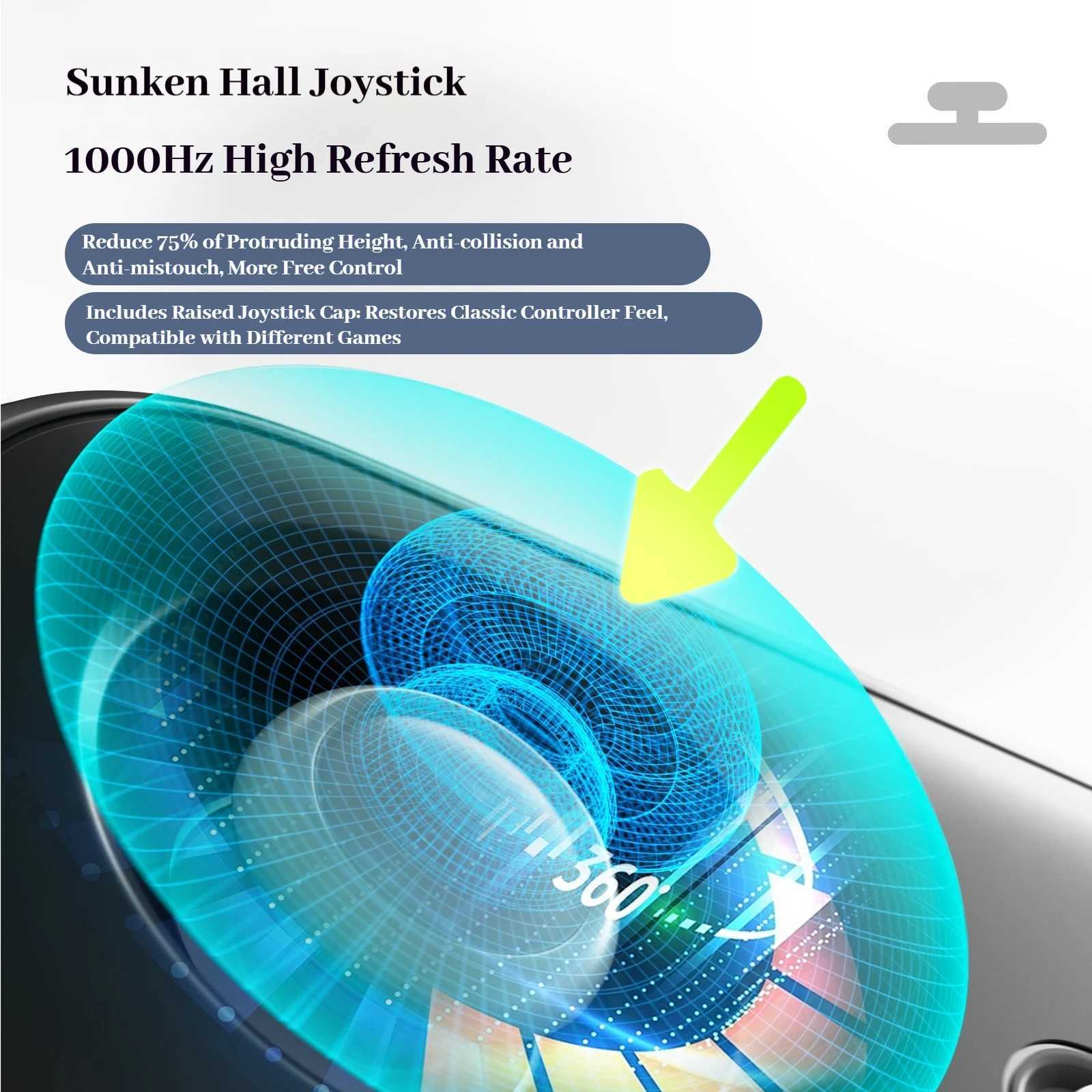 Iine Retro Mini Game Controller Card Hall Joystick Portable Page Flip Streaming Simulator Switch2 Android Ios Pc Car Ns Gamepad J251120