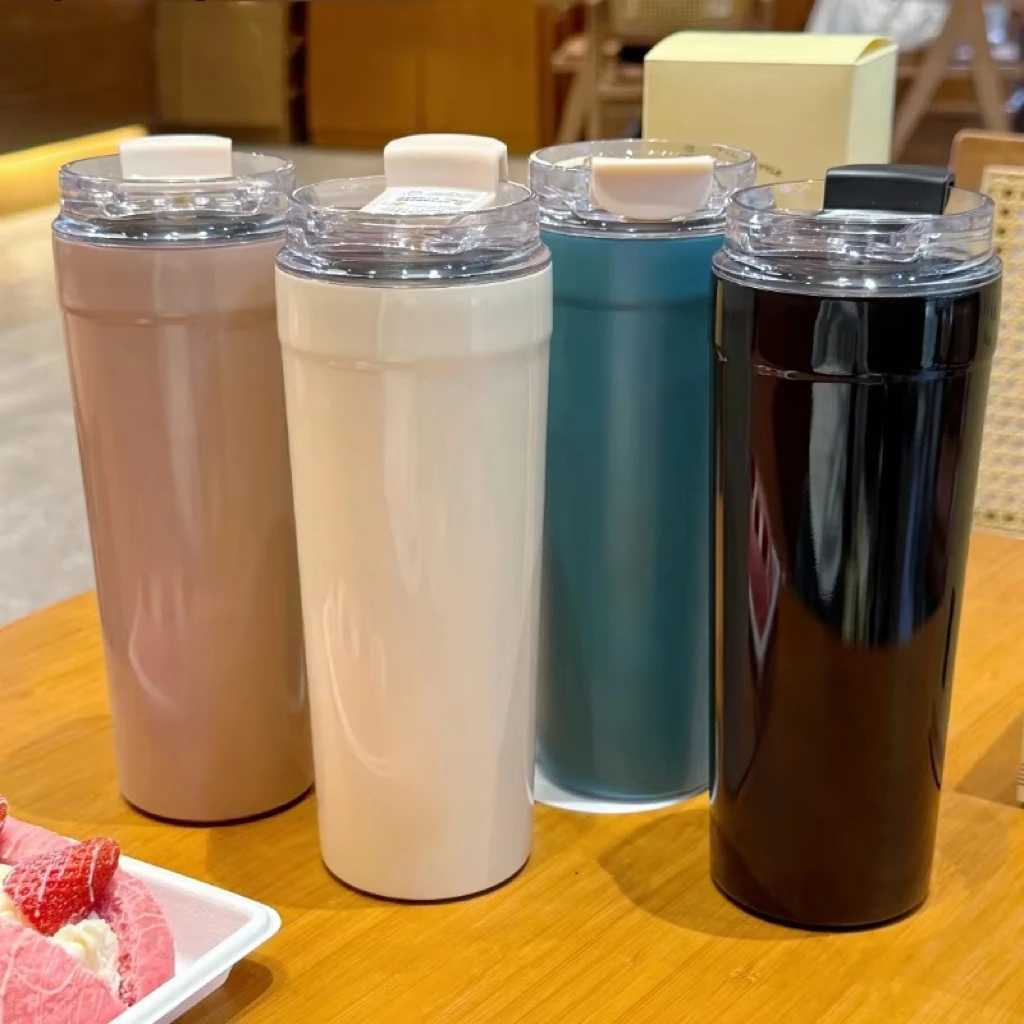 550ML New SME G Off Brage Cup Travel Portable Drinking Cup Stainless Steel Vacuum Car Leak proof Handle Coffee Vacuum Cup Y251020