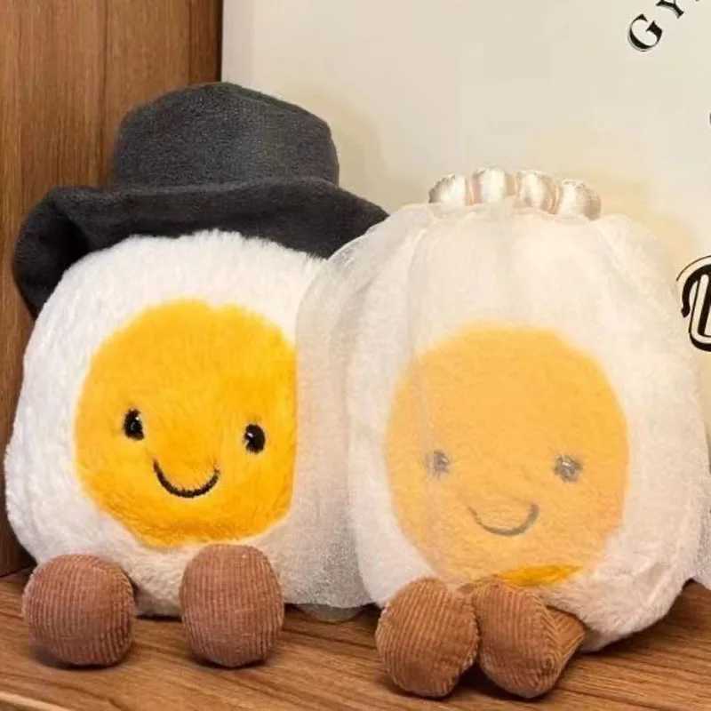 Soft Boiled Eggs Fashion Creative Wedding Pendant And Lovely Smile Happy Doll Wedding Gifts Home Decoration Holiday Kids Gift J251020