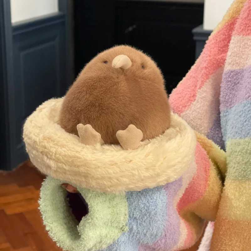 Kawaii Birds Plush Pendant Toys Keychain Simulation Parrot Bird Nest Plush Keyring Anime Cute Gifts for Girls Kids J251020