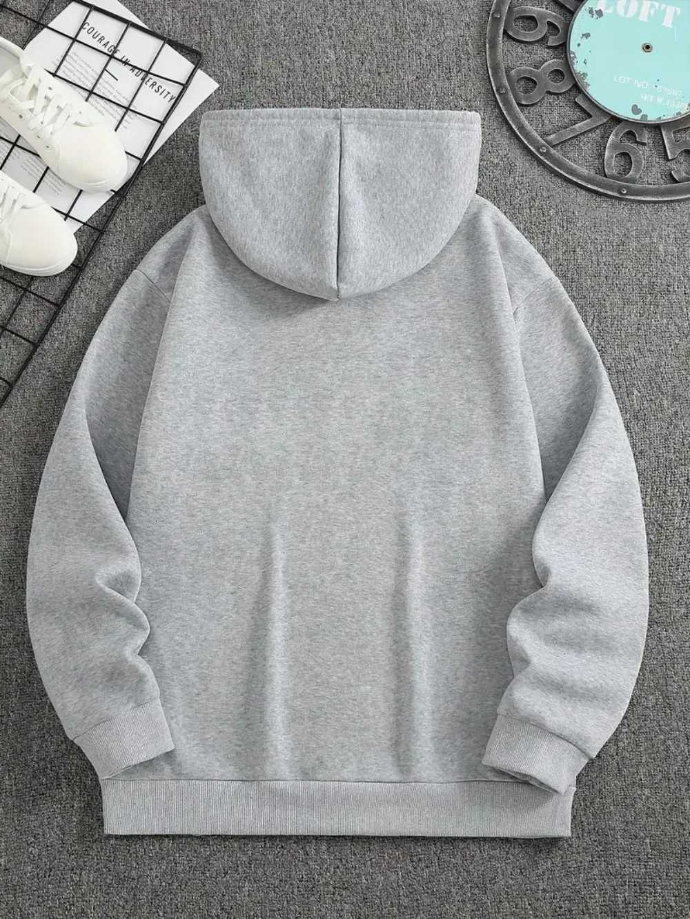 2025 Fashion Mens Autumn Letter Printed Micro Elastic Comfortable Hoodie Outdoor Urban Casual Top W251020