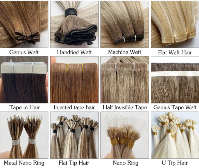 Y-Tip Extensions Virgin Keratin Remy Hair Weft Single Chinese Hair Weft Raw Keratin Hair