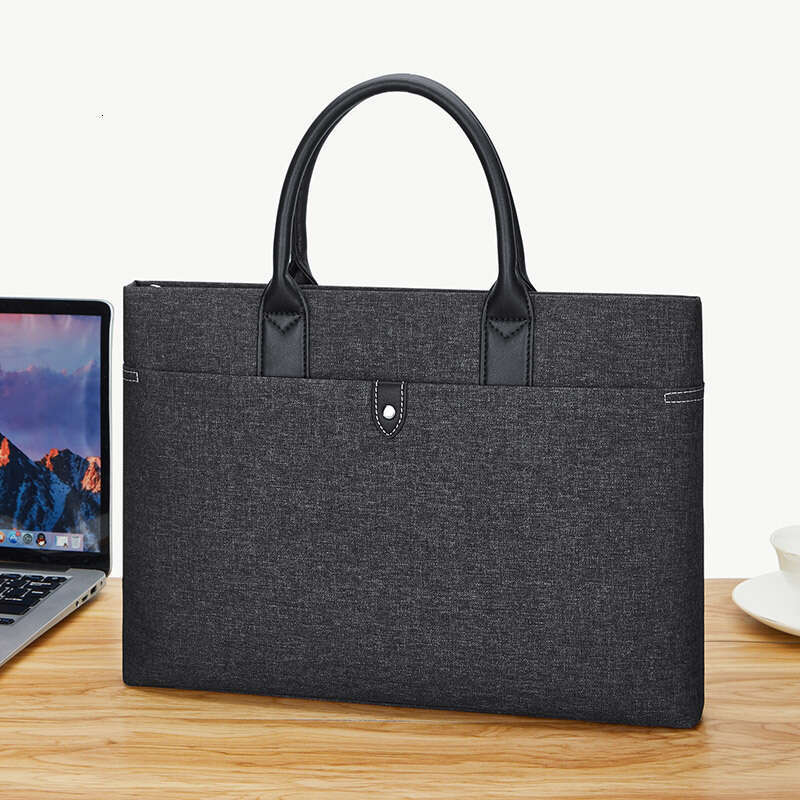 Luxury bag Handheld Briefcase for Men Durable Canvas Commuter Folder Casual Laptop Bag Gift