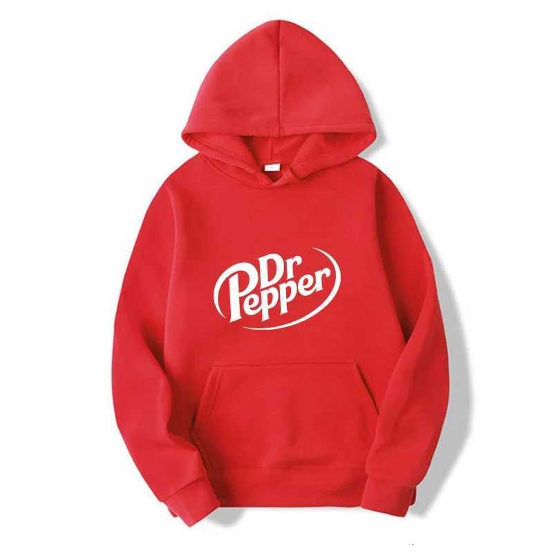 Autumn Warmth Dr Pepper Letter Printed Hooded Sweatshirt Street Mens Polar New Fashion Casual Sweatshirt Neutral Pullover Top W251020