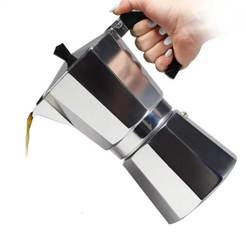 Coffee Maker hine Aluminum Mocha Pot Mocha Coffee Pot Octagonal Aluminum Pot Span Y251020