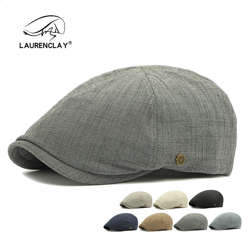Mens Beret Hat British Style Forward Cap Casual Artist Hat SixPiece Sun Protection Visor Cap Womens Duckbill Cap 241009