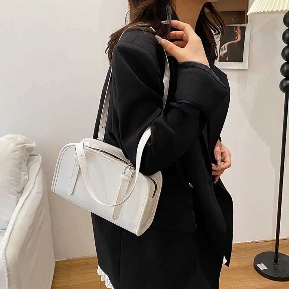 Fashion Solid Crossbody Bag Soft Luxury Shoulder Bag PU Leather Sweet Underarm Bag Purse GirlsT251020