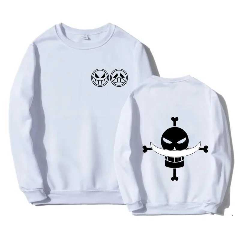 Autumn Men Anime Pirate Ace Edward Newgate Print Mens Pullover Casual Sweatshirts Unisex ONeck Solid Hoodie Hip Hop Top W251020