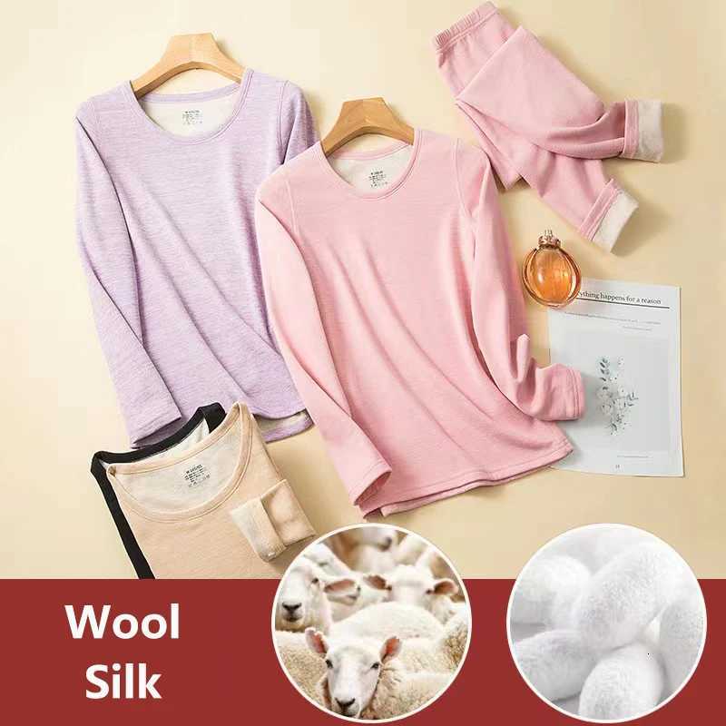 Womens Thermal Underwear Men Lingerie Set Seamless Fleece Thickened Long Johns Woman Winter Clothing Pant Sets Warm UndershirtT251020