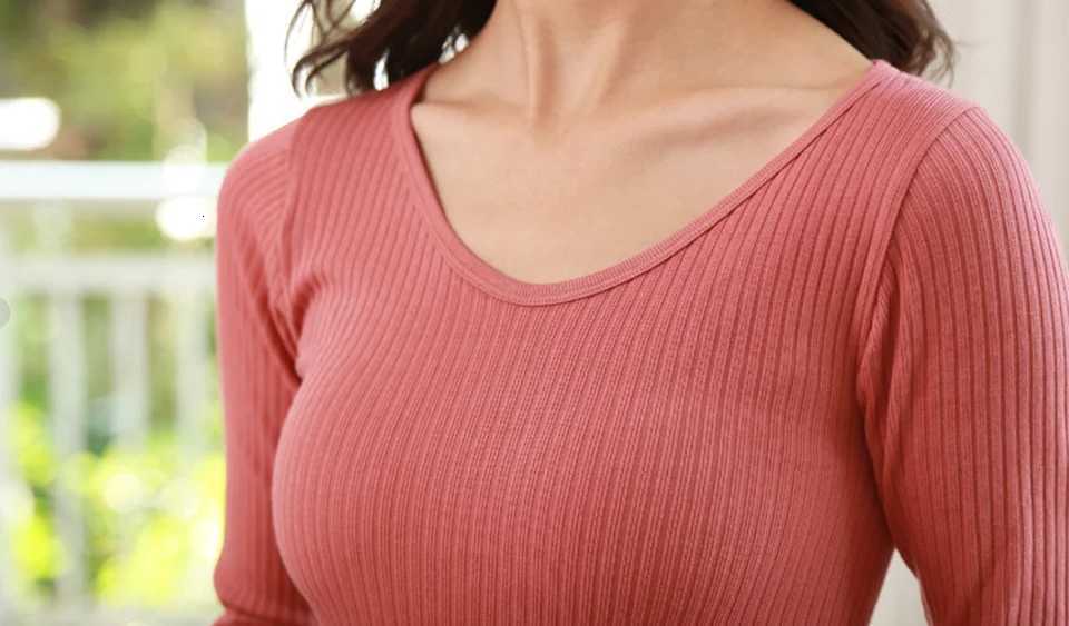 Autumn Winter Women Clothes Elastic Long Johns Thermal Clothing Warm Lingerie LongSleeved Trousers 2 Pieces Solid ColorT251020