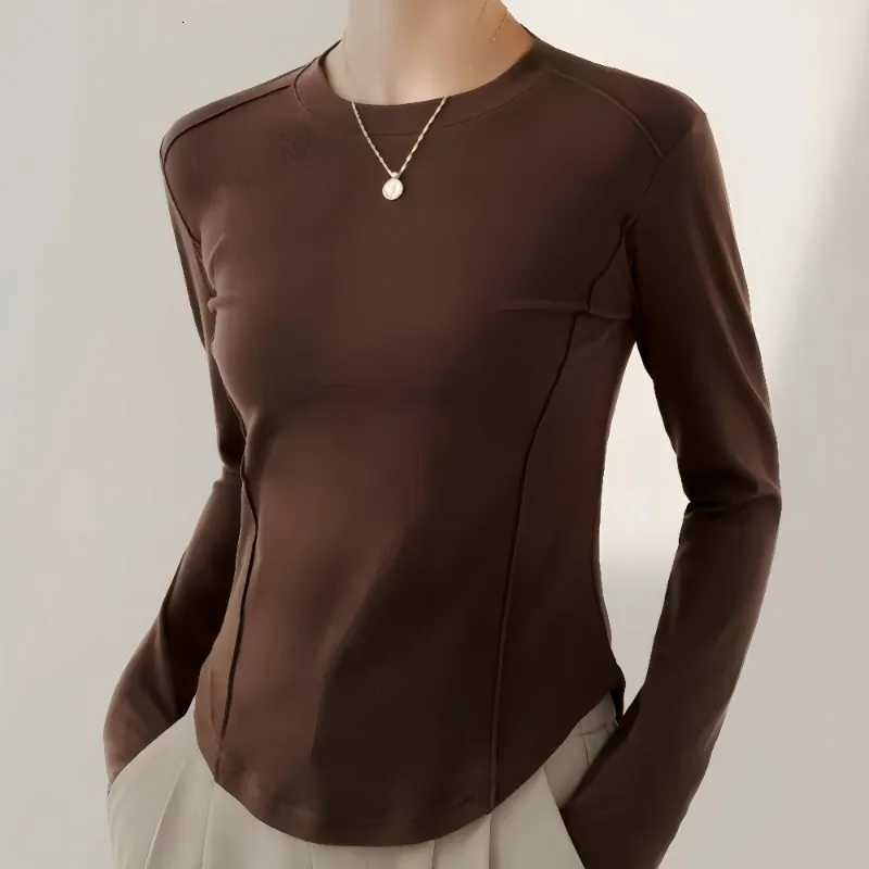 Winter Womens Thermo Tops Warm Thin Fleece Irregular Hem Slim Bottom Base Layer Shirt Pullover Female Thermal Underwear TopsT251020