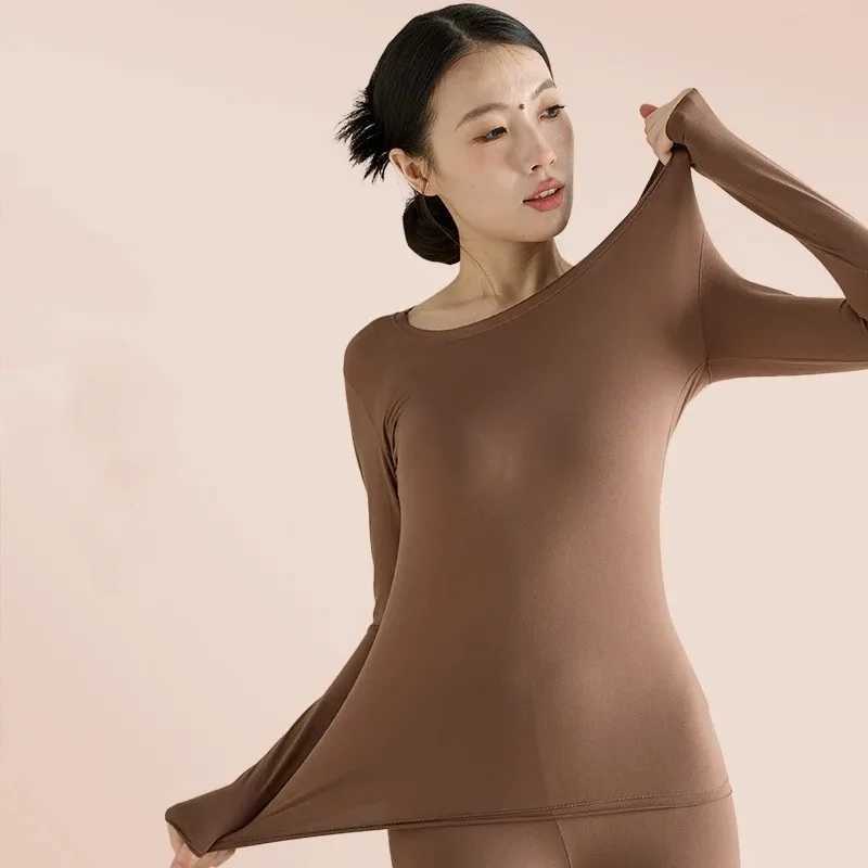 Womens thermal underwear mask beauty skin clothes muscle bottom clothes winter fall clothes fall pants womens suit botT251020