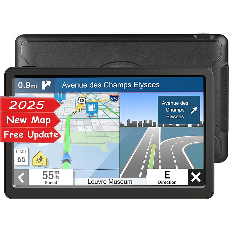 9 Inch Car GPS Navigator Bluetooth AVIN With Voice Guidance and Speed Camera Warning 2D&3D Map World Maps Free Lifetime Map
