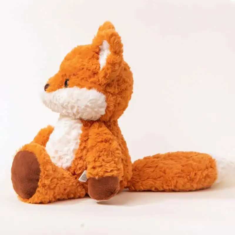 Cute Running Fox Bear Plush Toy Stuffed Soft Animals Raccoon Soft Doll Throw Pillow Birthday Xmas Gift for Girl J251020